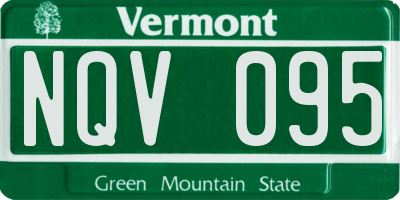 VT license plate NQV095
