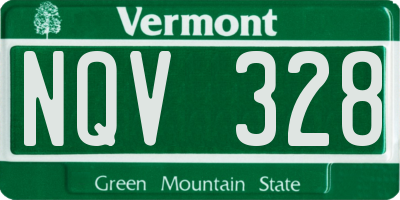 VT license plate NQV328