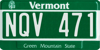 VT license plate NQV471