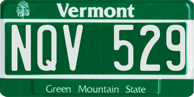 VT license plate NQV529