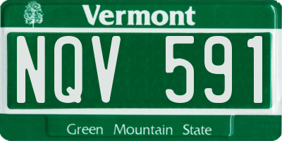 VT license plate NQV591