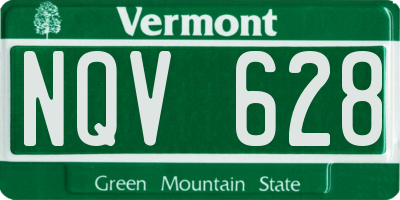 VT license plate NQV628