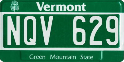 VT license plate NQV629