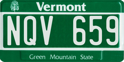 VT license plate NQV659