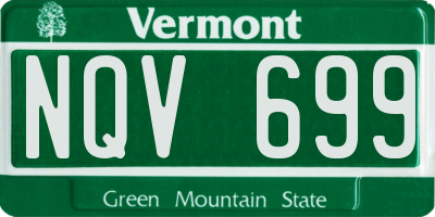 VT license plate NQV699
