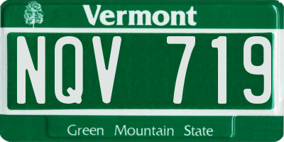 VT license plate NQV719