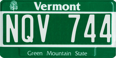 VT license plate NQV744