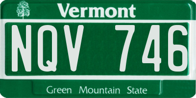 VT license plate NQV746