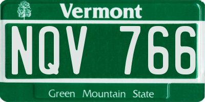 VT license plate NQV766