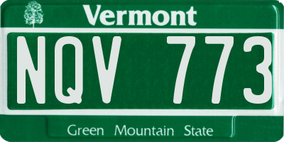 VT license plate NQV773