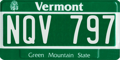 VT license plate NQV797