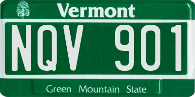 VT license plate NQV901