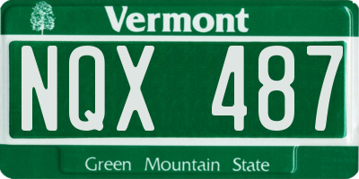 VT license plate NQX487