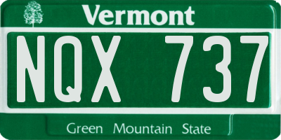 VT license plate NQX737