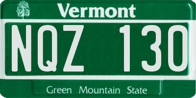VT license plate NQZ130