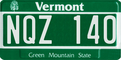 VT license plate NQZ140
