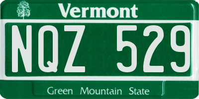 VT license plate NQZ529