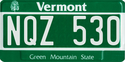 VT license plate NQZ530