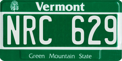VT license plate NRC629