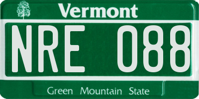 VT license plate NRE088