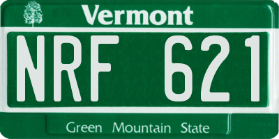 VT license plate NRF621