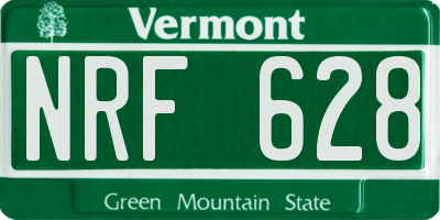 VT license plate NRF628