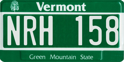 VT license plate NRH158