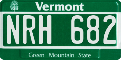 VT license plate NRH682