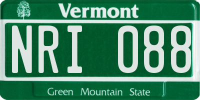 VT license plate NRI088