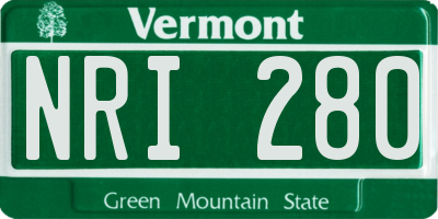 VT license plate NRI280