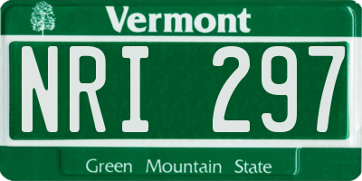 VT license plate NRI297