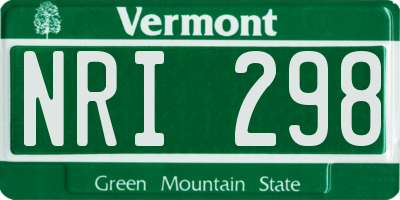 VT license plate NRI298