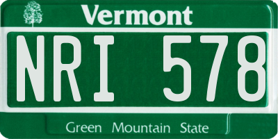 VT license plate NRI578