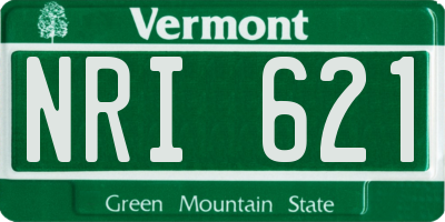 VT license plate NRI621