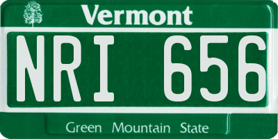 VT license plate NRI656