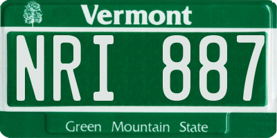 VT license plate NRI887