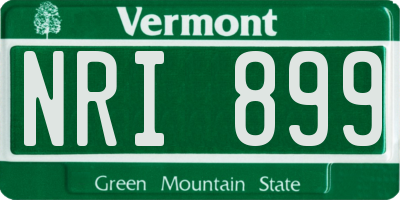 VT license plate NRI899