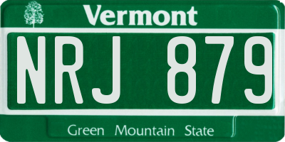 VT license plate NRJ879