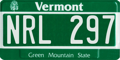 VT license plate NRL297