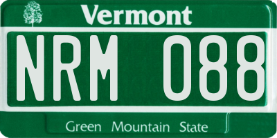 VT license plate NRM088