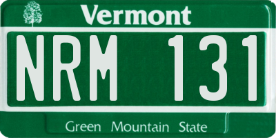 VT license plate NRM131