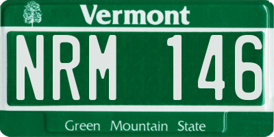 VT license plate NRM146