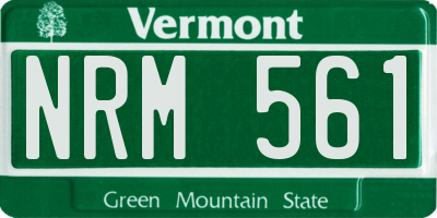 VT license plate NRM561