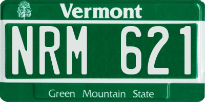 VT license plate NRM621
