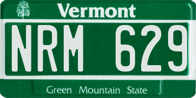 VT license plate NRM629