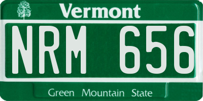 VT license plate NRM656