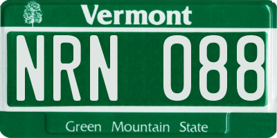 VT license plate NRN088