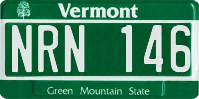 VT license plate NRN146