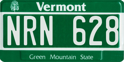 VT license plate NRN628