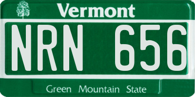 VT license plate NRN656